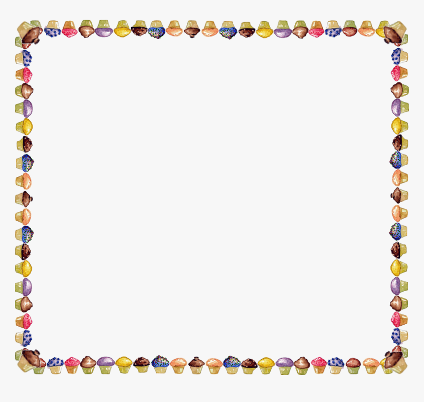 Cupcake Border Clip Art, HD Png Download, Free Download