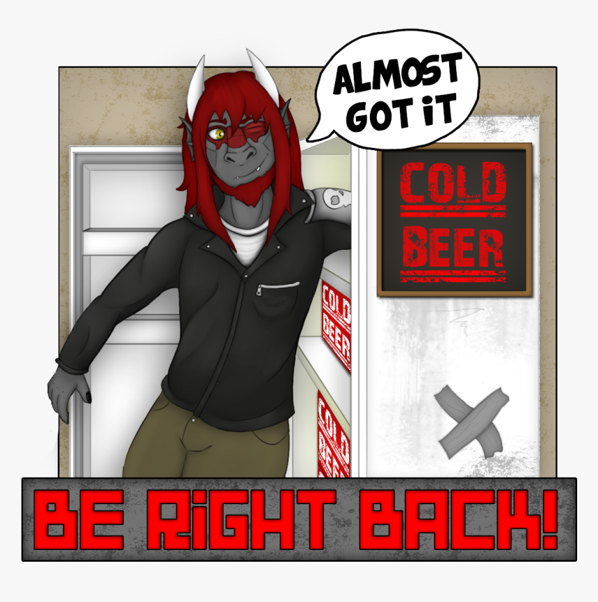 Twitch Be Right Back Screen - Cartoon, HD Png Download, Free Download