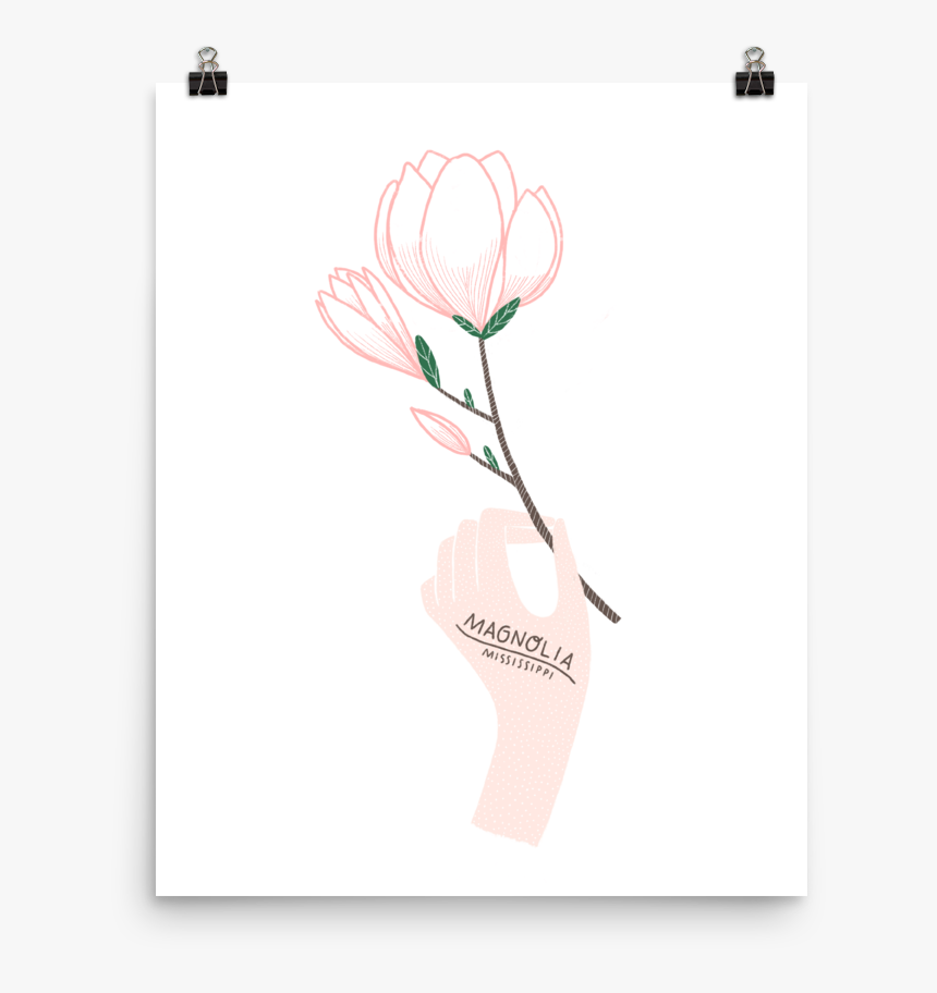 Mississippi State Flower Print - Floral Design, HD Png Download, Free Download