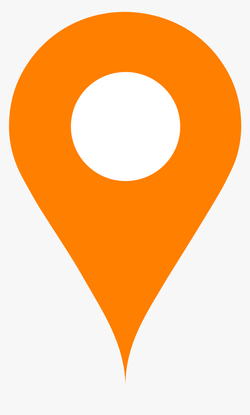Orange Map Pin - Orange Map Pin Icon, HD Png Download, Free Download