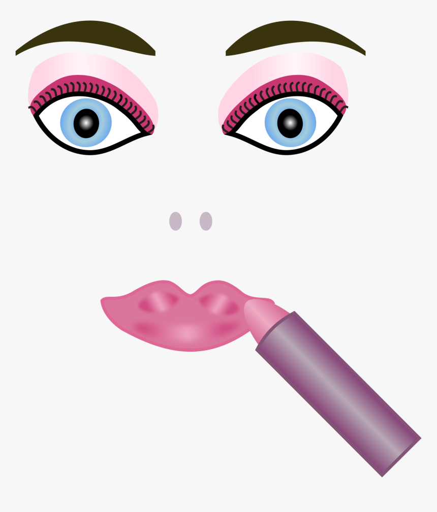 Mac Cosmetics Face Clip Art - Transparent Face With Makeup, HD Png Download, Free Download