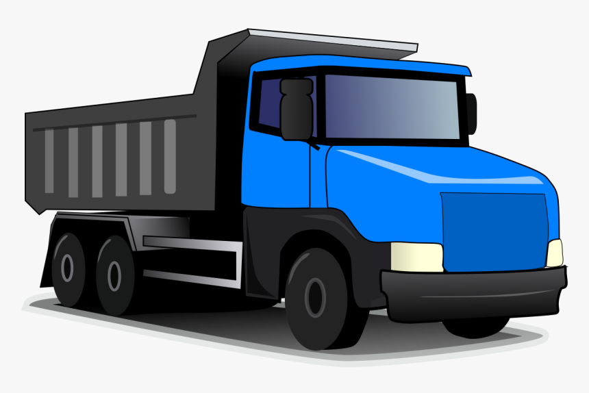Blue Dump Truck - Dump Truck Clip Art, HD Png Download, Free Download