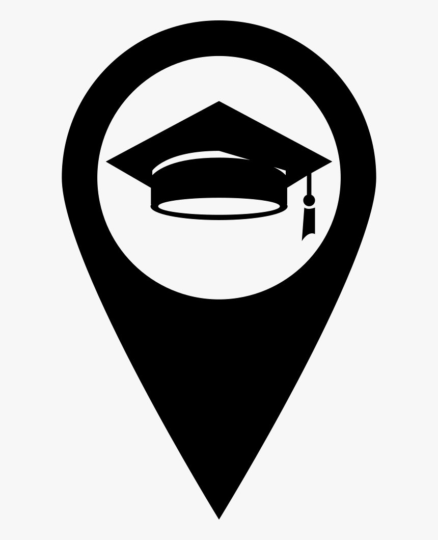 Computer Icons, Google Maps, Map, Black, Black And - School Icon Google Maps, HD Png Download, Free Download