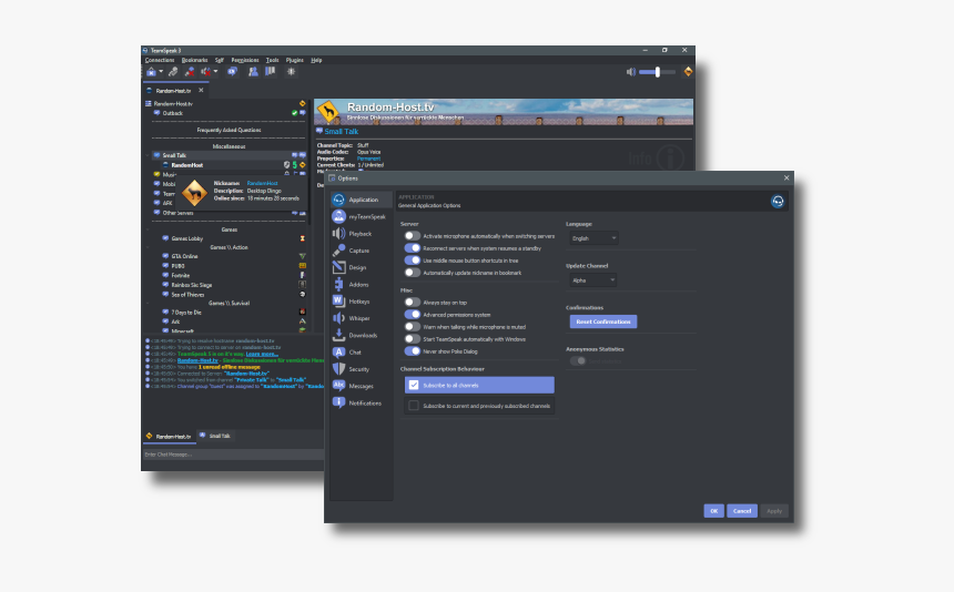 Style - Teamspeak 3 Dark Theme, HD Png Download, Free Download