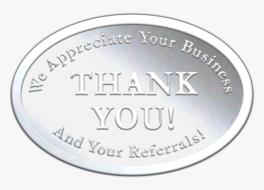 Embossed Silver Thank You Seal - Silver, HD Png Download, Free Download