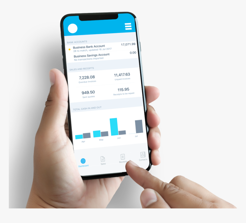 Accountant Holding Iphone With Xero Cloud Accounting - Iphone, HD Png Download, Free Download