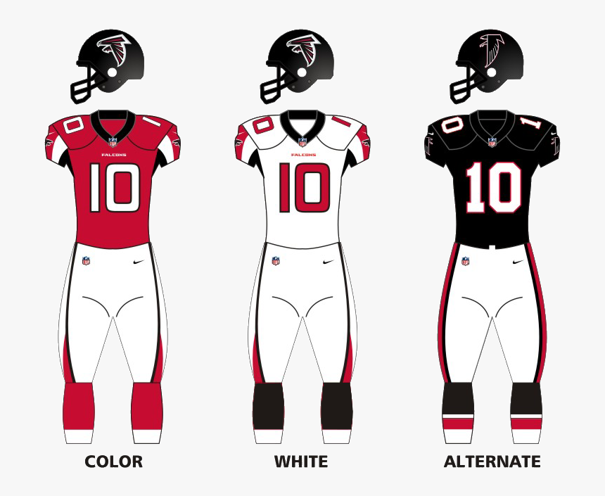 Atlanta Falcons Unif 16 - Atlanta Falcons Uniforms 2018, HD Png Download, Free Download