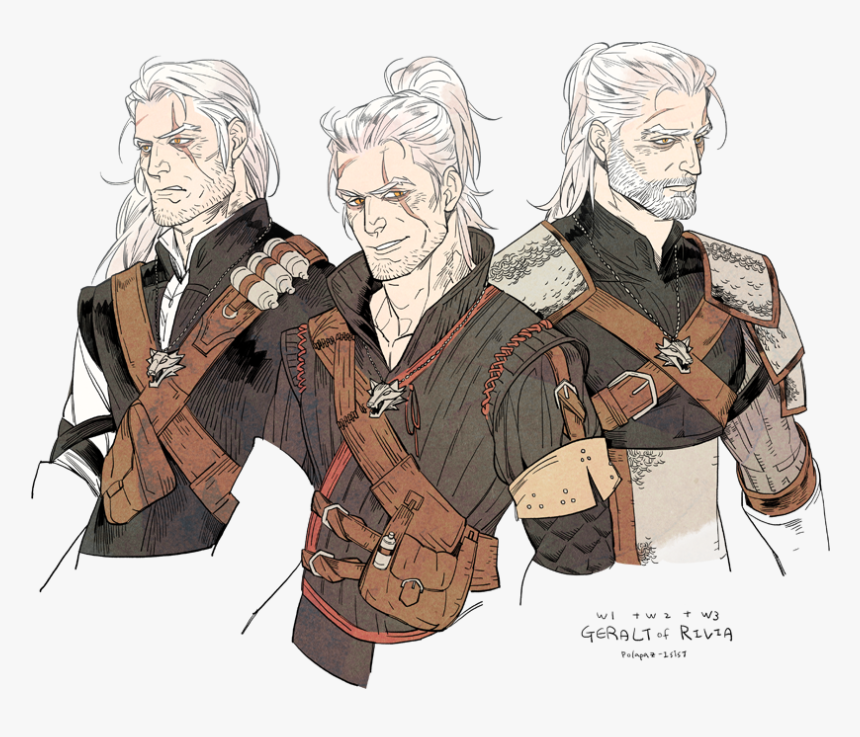 Geralt Of Rivia Anime, HD Png Download, Free Download