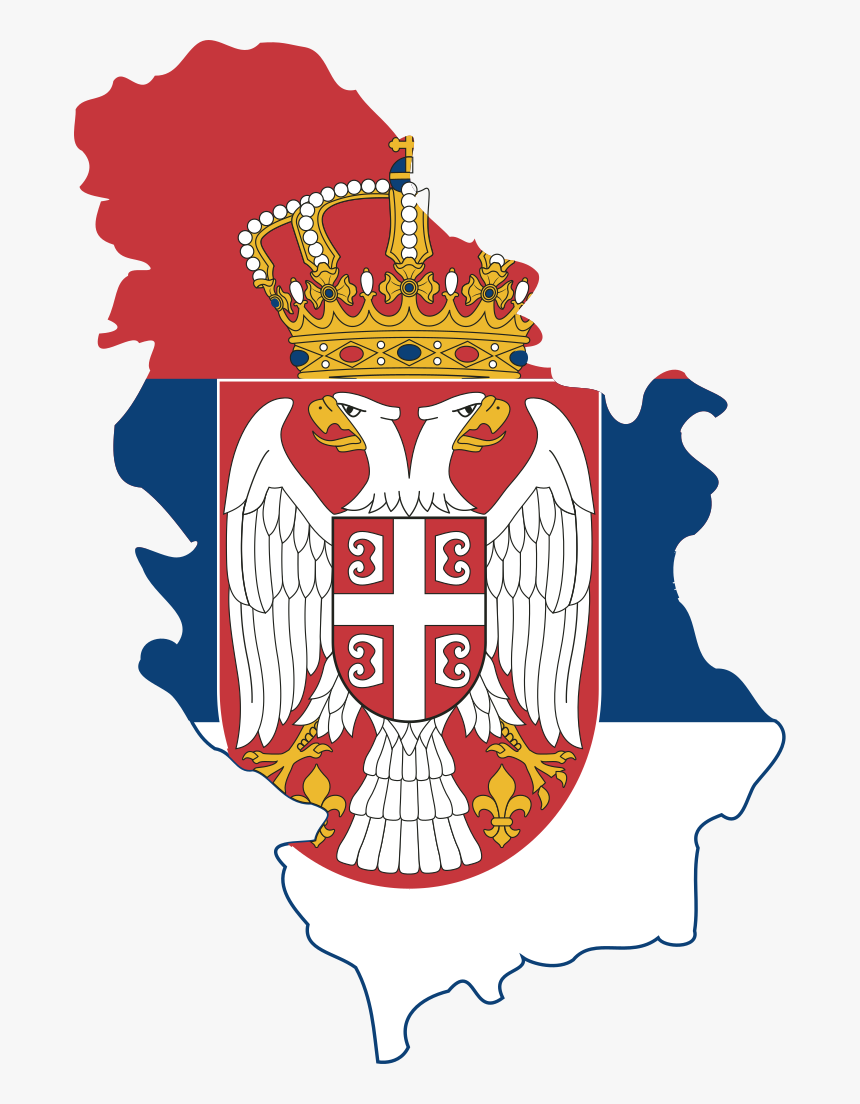 Serbia Map And Flag, HD Png Download, Free Download