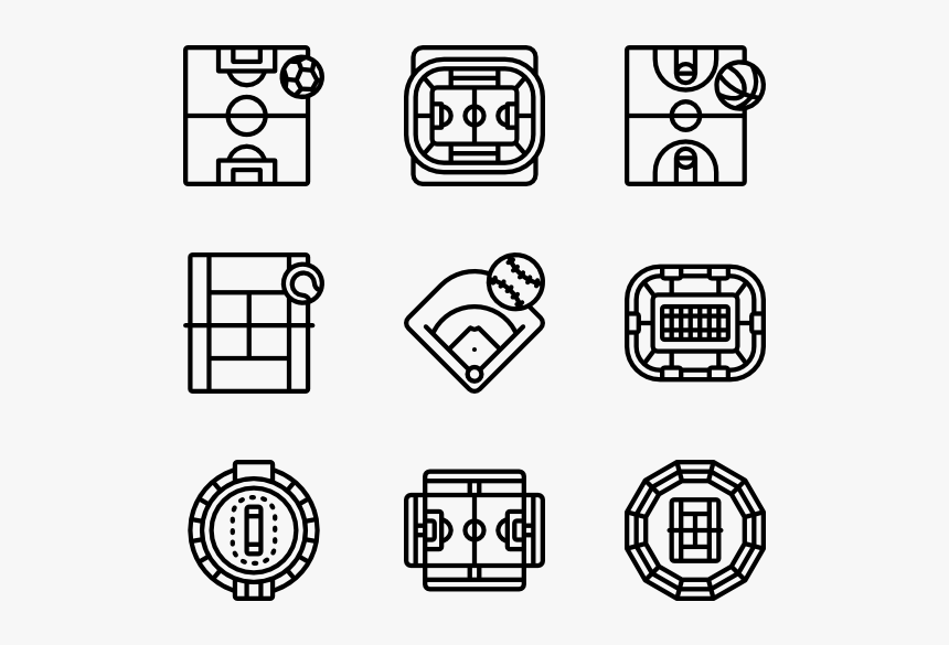 Stadiums - Bed And Breakfast Icons, HD Png Download, Free Download