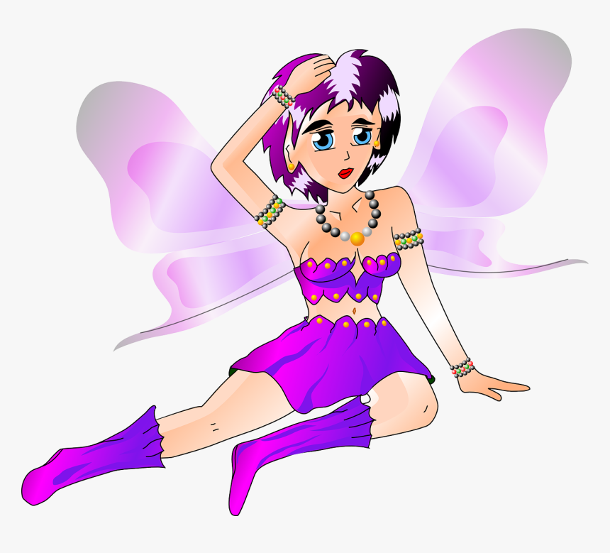 Free Drakoon Waldelfe Lila - Fairy, HD Png Download, Free Download