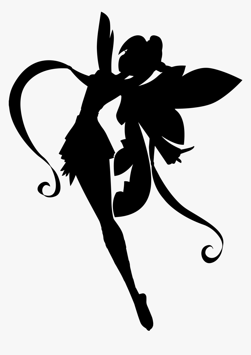 Tinkerbell Silhouette Png Fairy Clipart Silhouette - Transparent Silhouette Fairy Clipart, Png Download, Free Download