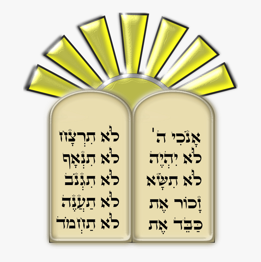 Just Exactly What Happened - 10 Commandment In Hebrew, HD Png Download, Free Download