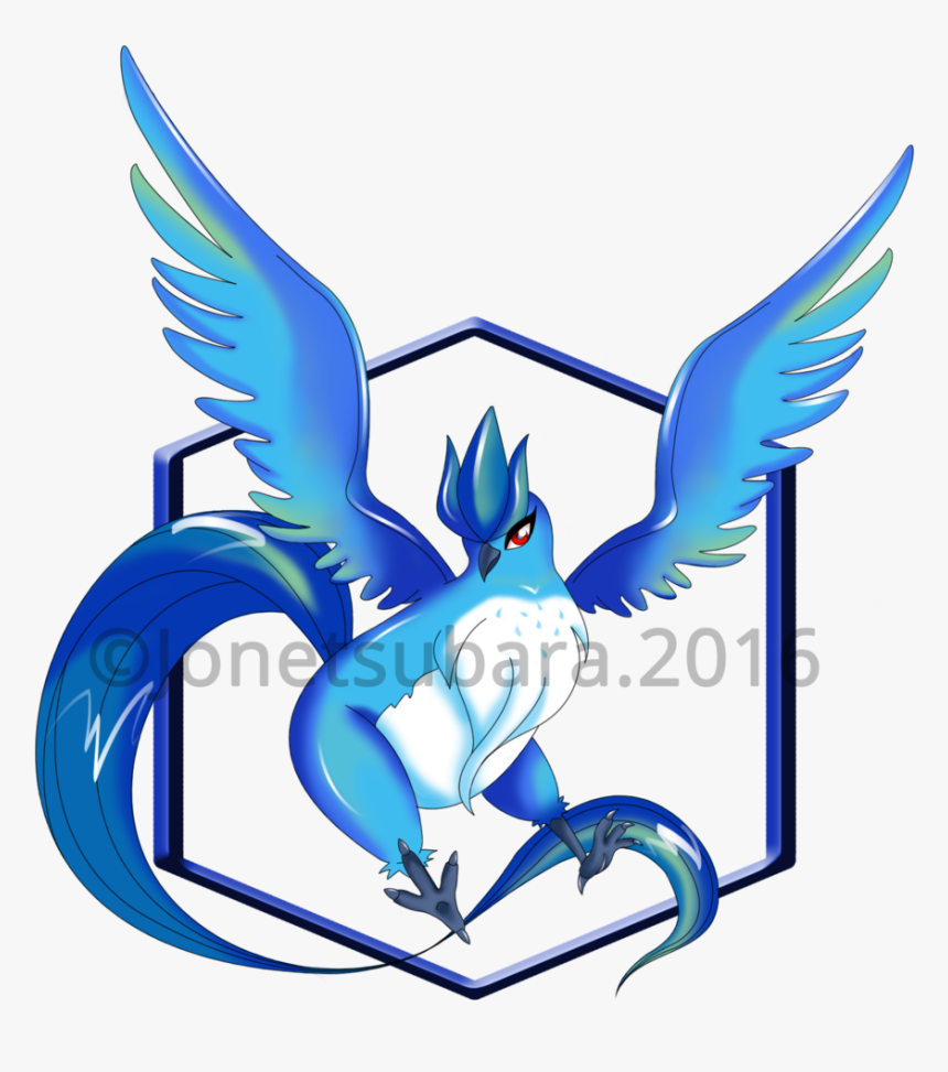 Pokemon Go Team Mystic Articuno By Jonetsubara - Pokemon Go Articuno Team Mystic, HD Png Download, Free Download