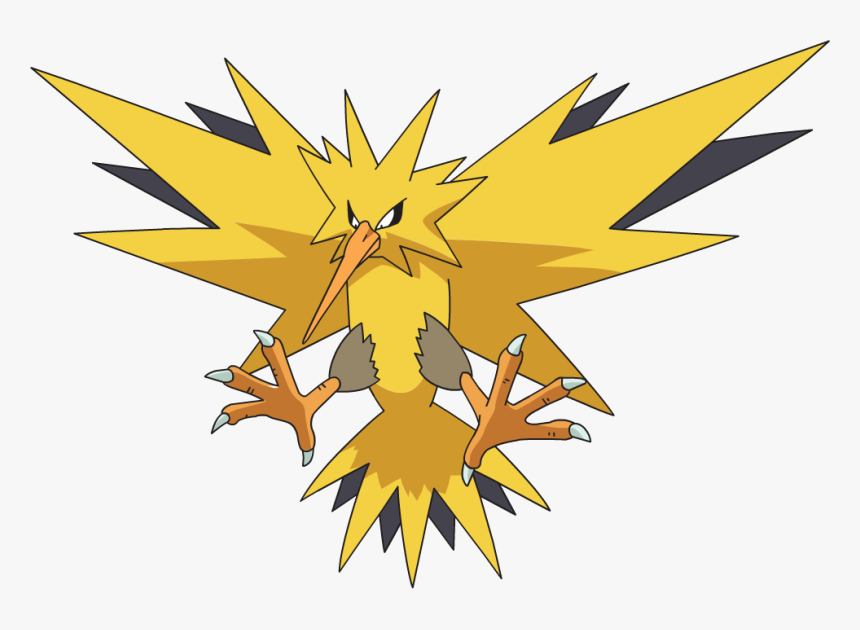 An Evolved Version Of Woodstock - Pokemon Zapdos, HD Png Download, Free Download