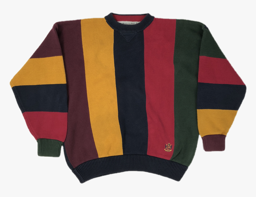 Colorblock Vertical Stripe Van Heusen Sweater - Cardigan, HD Png Download, Free Download