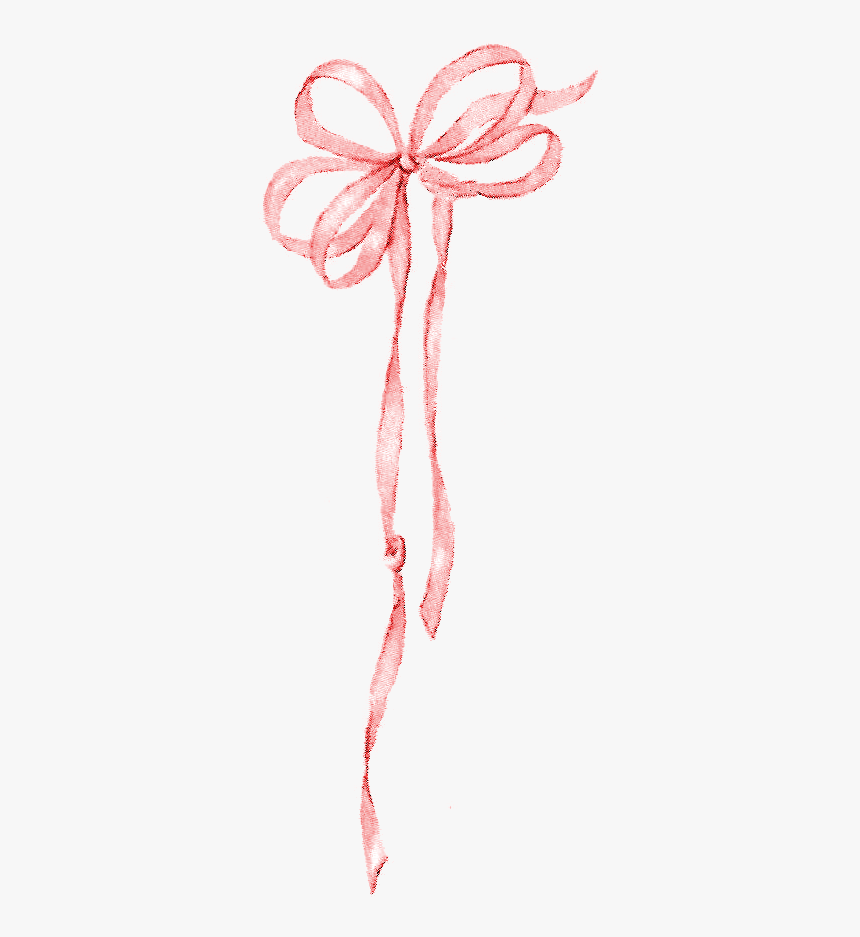 Vintage Pink Ribbon Png, Transparent Png, Free Download