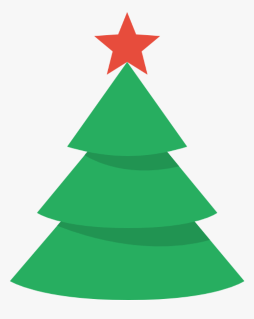 Display Display Christmas Tree Clip Artfree To Use - Simple Christmas Tree Cartoon, HD Png Download, Free Download