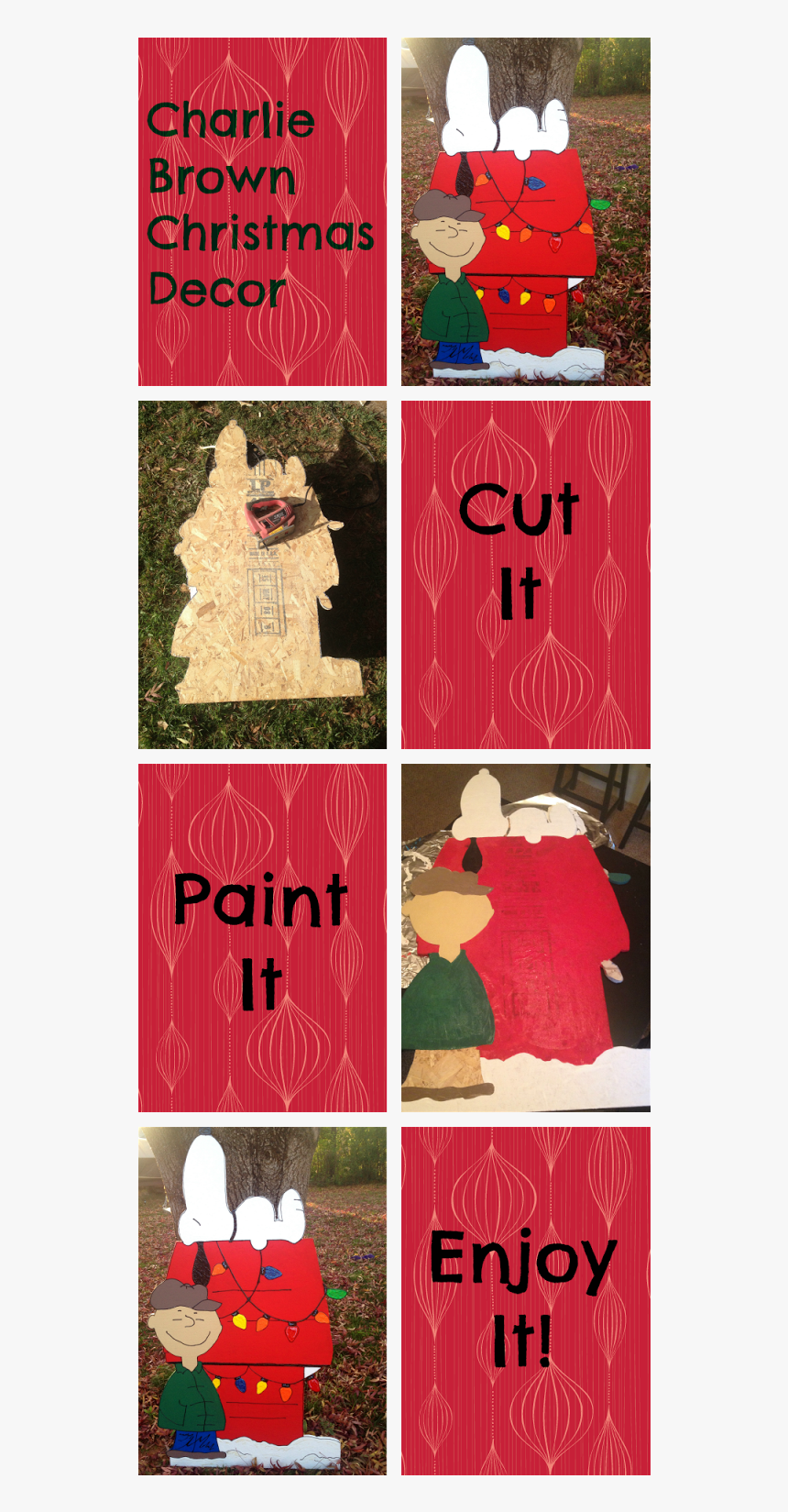 Diy Charlie Brown Christmas Decorations Hd Png Download Kindpng