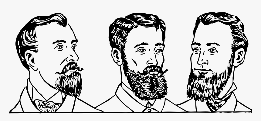 Emotion,hairstyle,art - Xix Century Goatee Beard, HD Png Download, Free Download