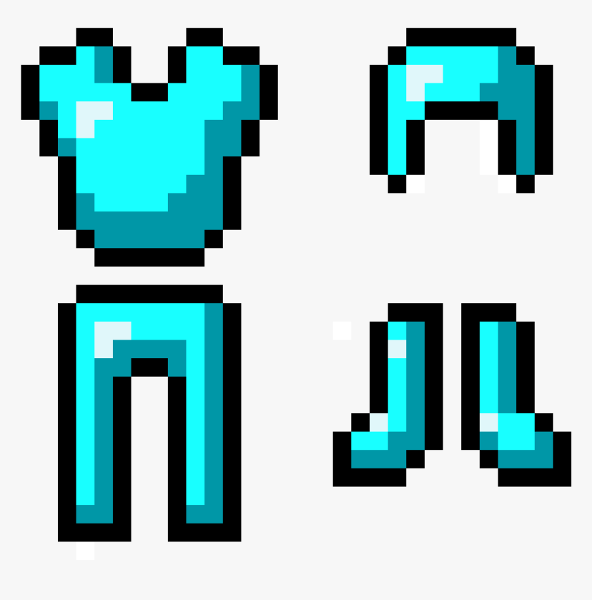 Minecraft Diamond Armor Transparent, HD Png Download - kindpng