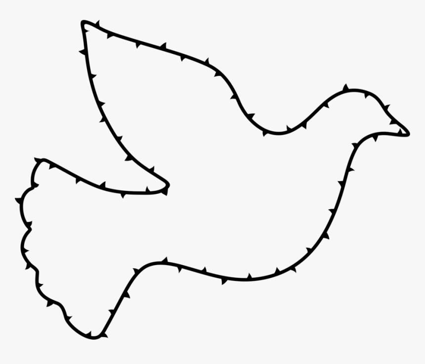 Columbidae Doves As Symbols Peace Drawing Clip Art - Drawing Of Dove For Peace, HD Png Download, Free Download