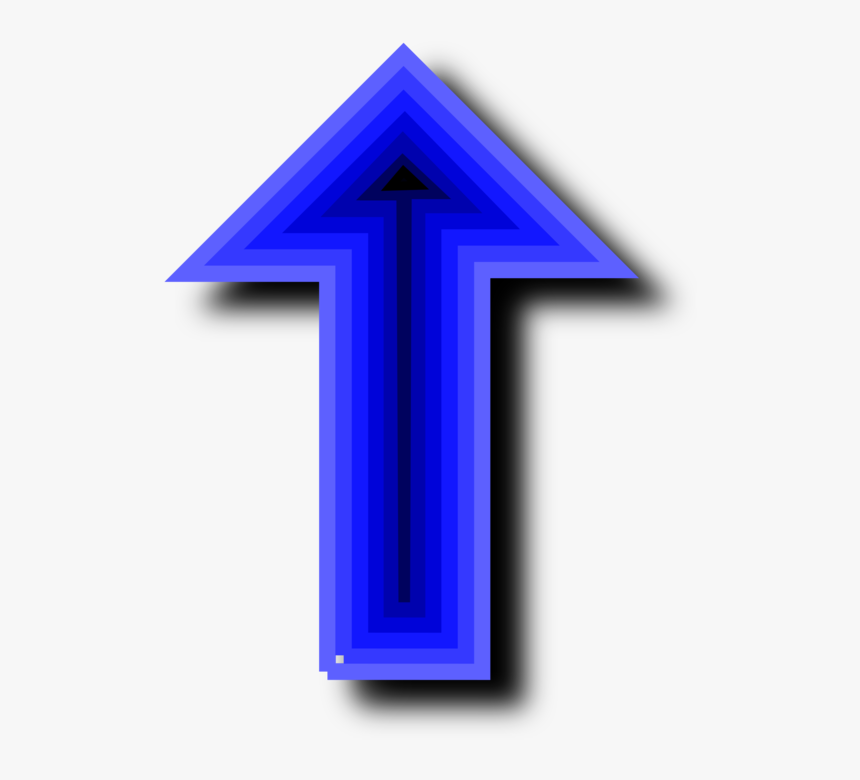 Blue,triangle,symbol - Animated Arrow Going Up, HD Png Download, Free Download