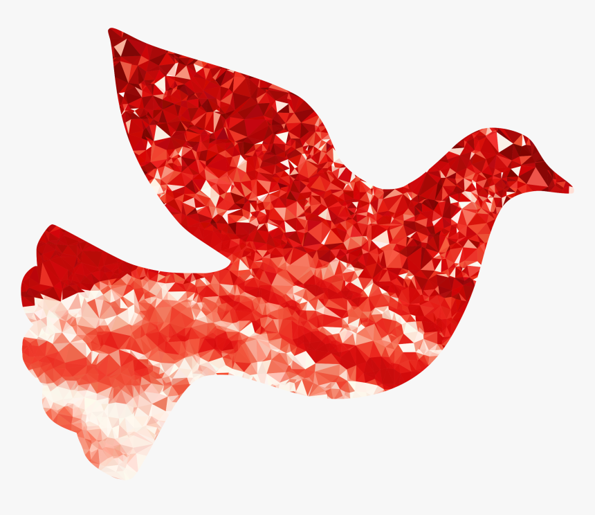 Red,columbidae,doves As Symbols - Peace Dove Clipart Abstract, HD Png Download, Free Download