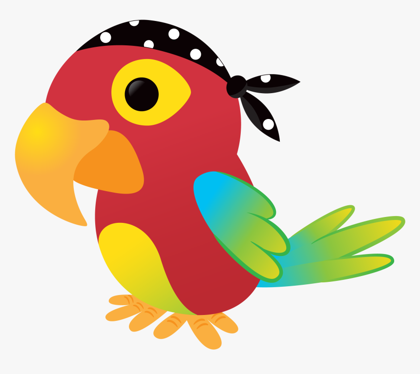 Macaw Clipart Pirate Parrot - Pirate Parrot Kids, HD Png Download, Free Download