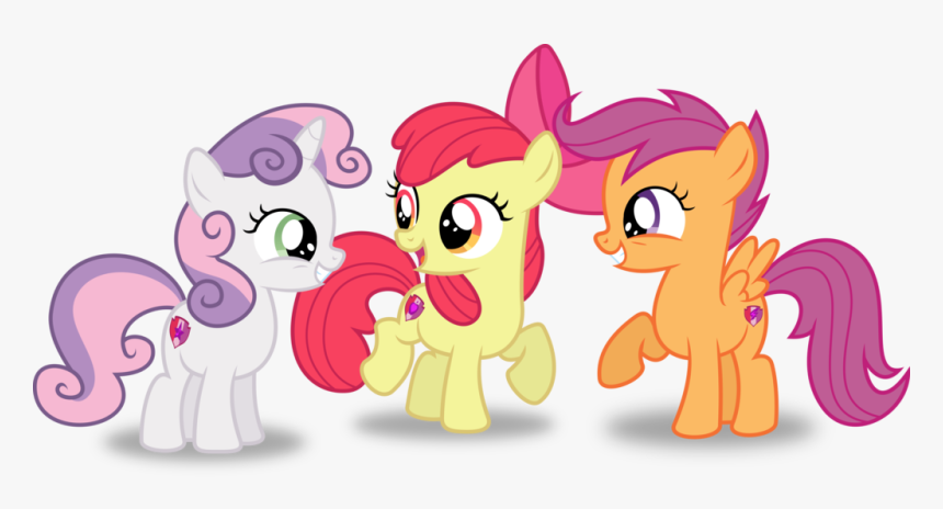 Cutie Mark Crusaders - Sweetie Belle Apple Bloom Scootaloo, HD Png Download, Free Download