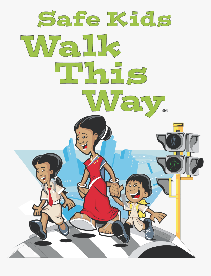 Clipart Walking 3 Child - Cartoon, HD Png Download, Free Download