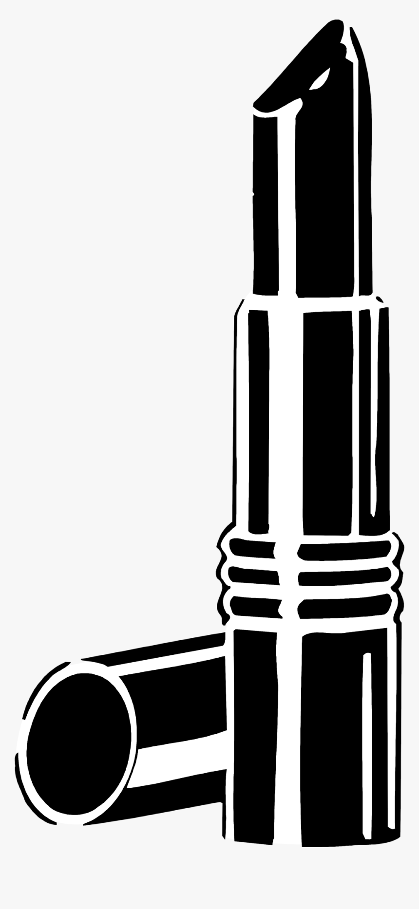Makeup Emoji Png - Lipstick Black And White, Transparent Png, Free Download