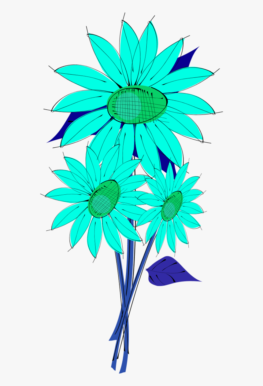 Vector Clip Art - Border Sunflower Clipart Png, Transparent Png, Free Download