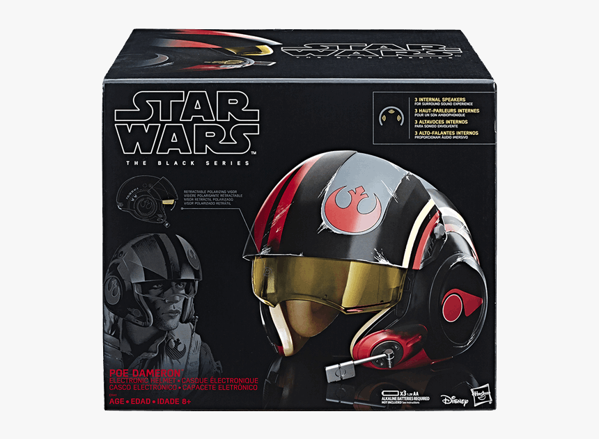 Black Series Poe Dameron Helmet, HD Png Download, Free Download