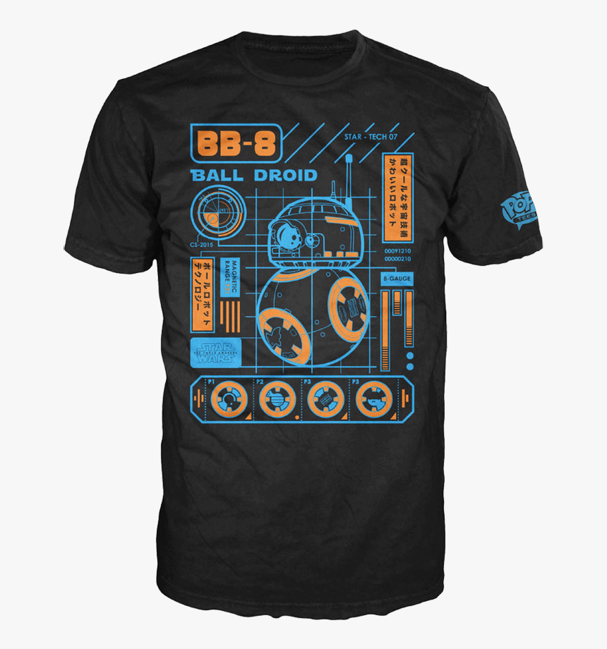 The Force Awakens Bb 8 Blueprint T Shirt - Rogue Iceland Shirt, HD Png Download, Free Download