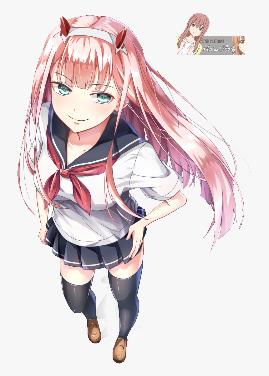 Zero Two , Png Download - School Girl Zero Two, Transparent Png, Free Download