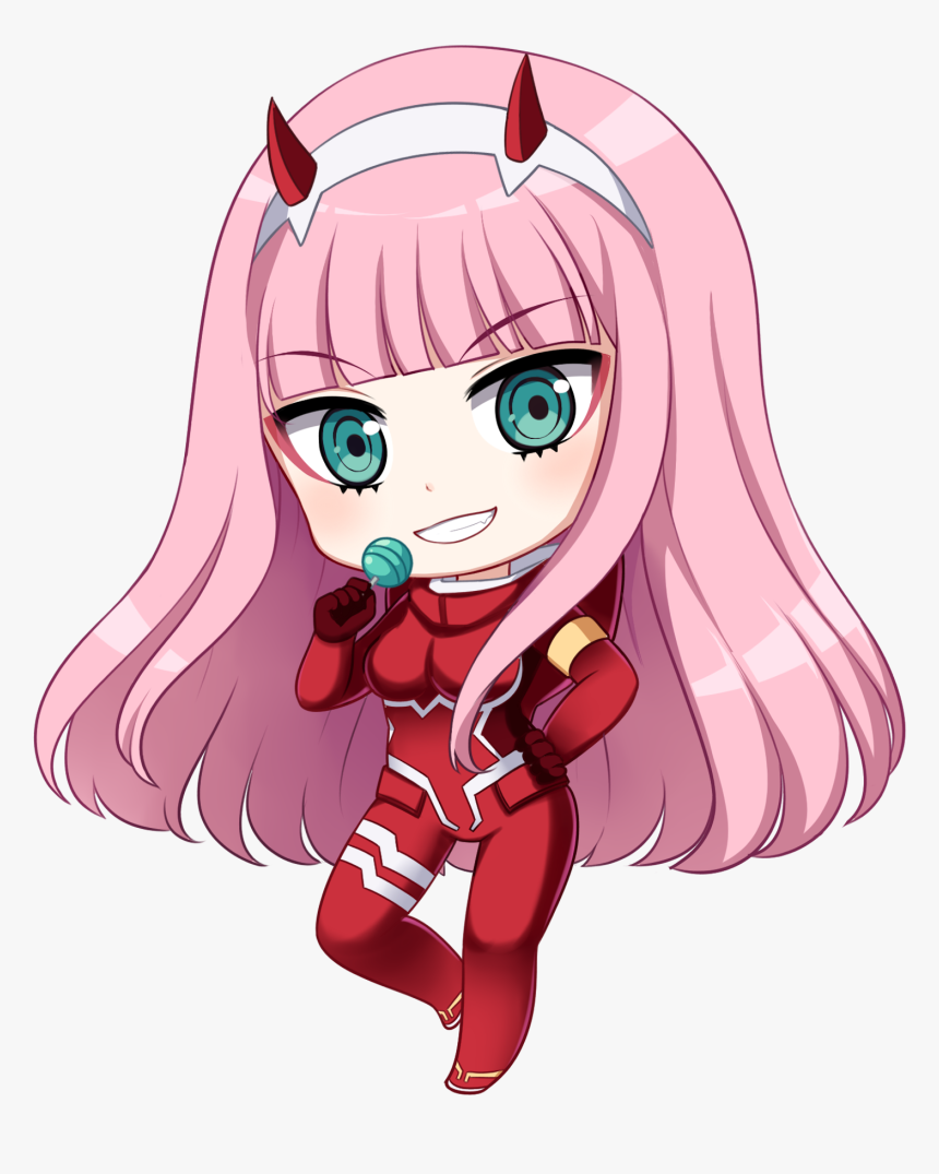 Zero Two Chibi - Darling In The Franxx Zero Two Chibi, HD Png Download, Free Download