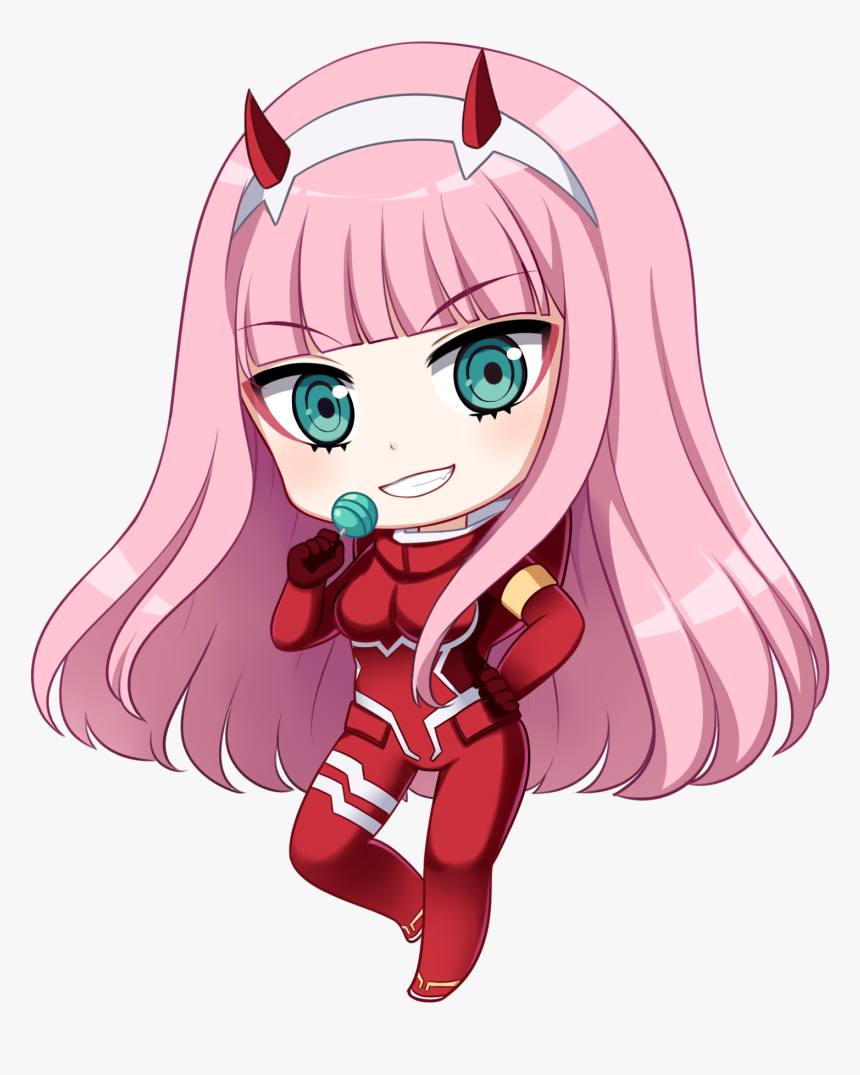 Zero Two Chibi Darling In The Franxx Zero Two Chibi Hd Png Download Kindpng - zero two roblox face