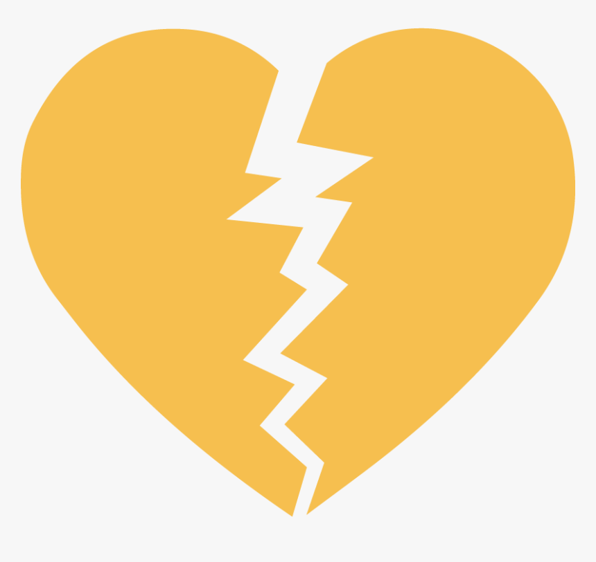Back To Moving Next Steps - Yellow Broken Heart Png, Transparent Png, Free Download