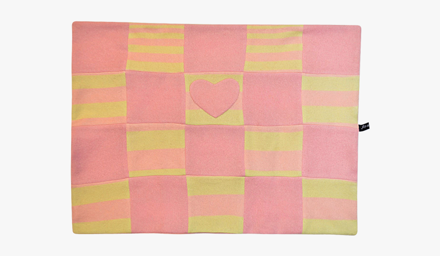 Yellow & Pink Heart Blanket - Patchwork, HD Png Download, Free Download