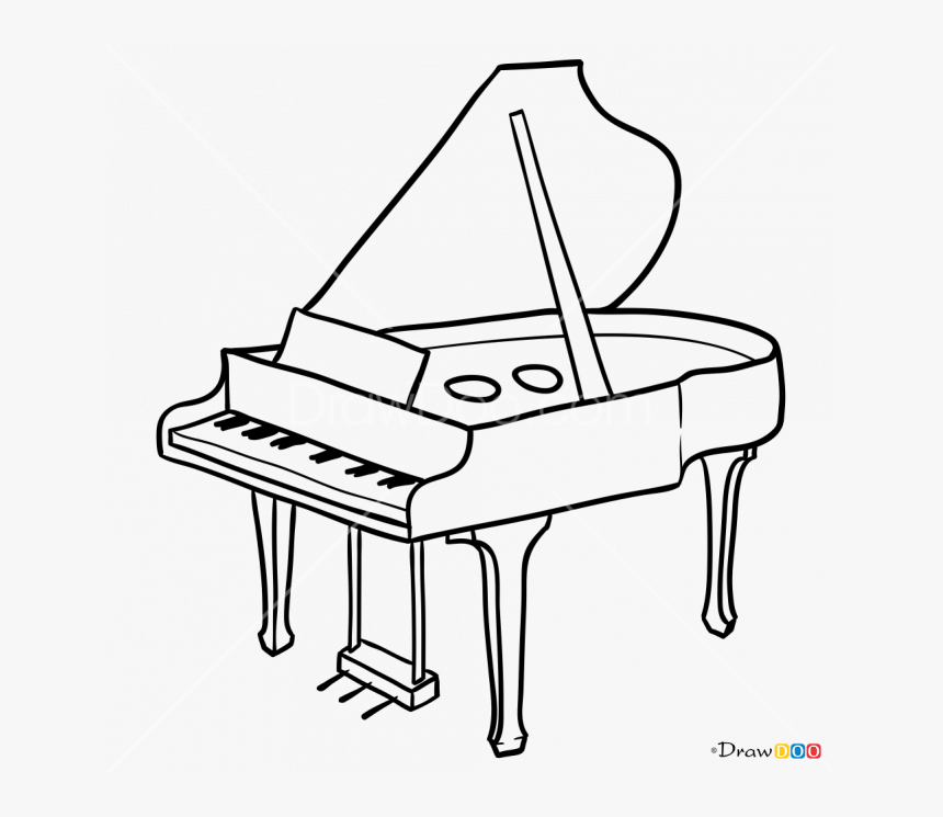 Collection Of Free Piano Drawing Detailed Download - Music Instruments Piano Drawing, HD Png Download, Free Download