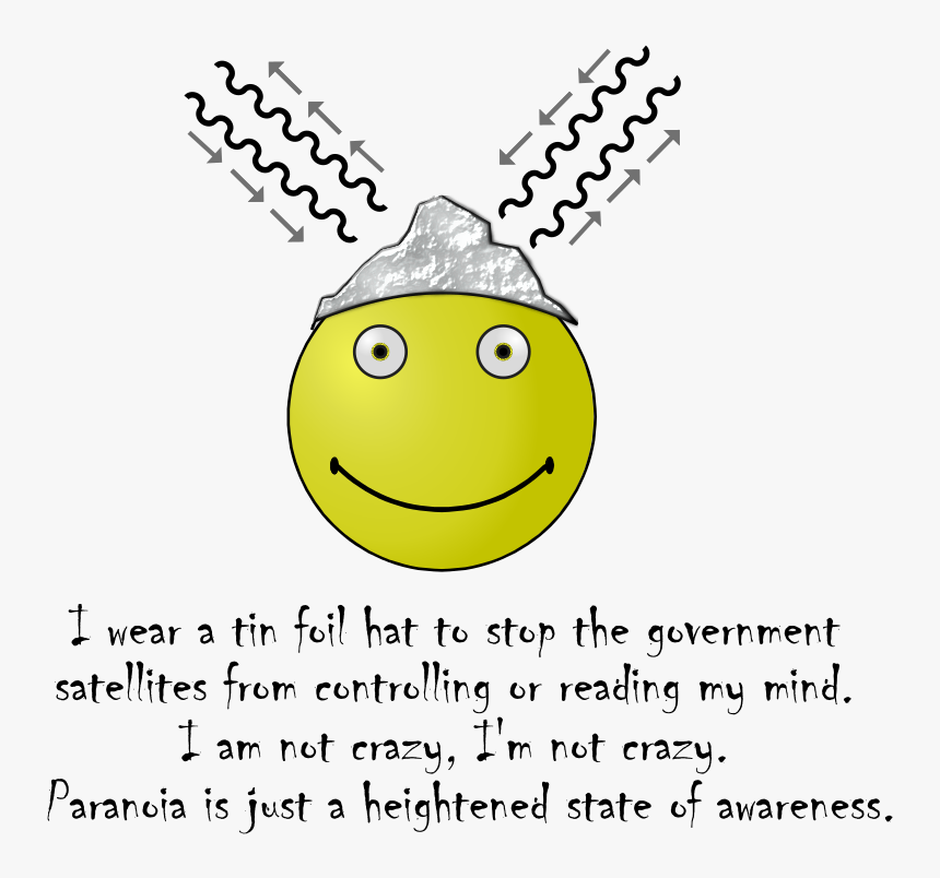 Tin Foil Smiley - Tin Foil Hat Clipart, HD Png Download, Free Download