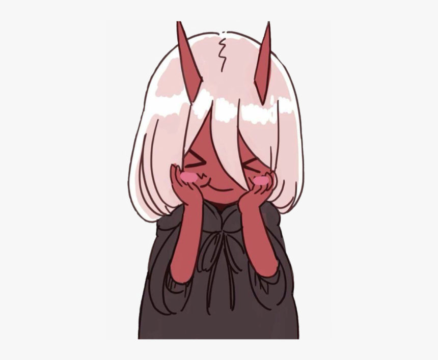 #anime #kawaii #animegirl #darlinginthefranxx #zerotwo - Zero Two Chibi Png, Transparent Png, Free Download