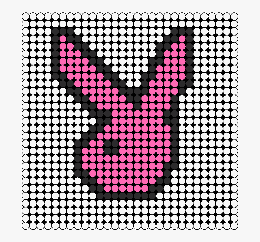 Pink & Black Playboy Bunny Perler Bead Pattern / Bead - Excision Perler Pattern, HD Png Download, Free Download
