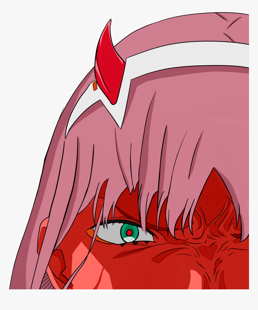 Angry Zero Two Art , Png Download - Darling In The Franxx Zero Two Angry, Transparent Png, Free Download