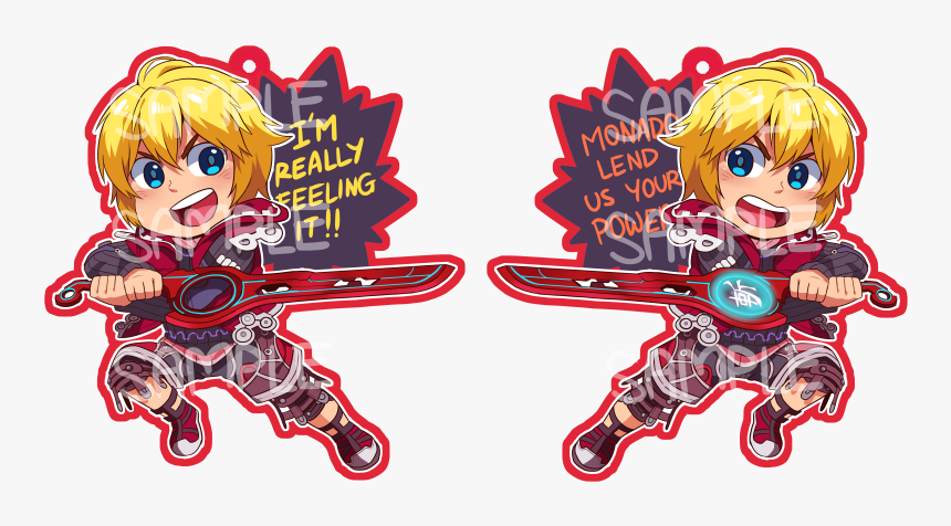 Shulk Acrylic Charm Prototype Is Done I Am Pleased - Cartoon, HD Png Download, Free Download