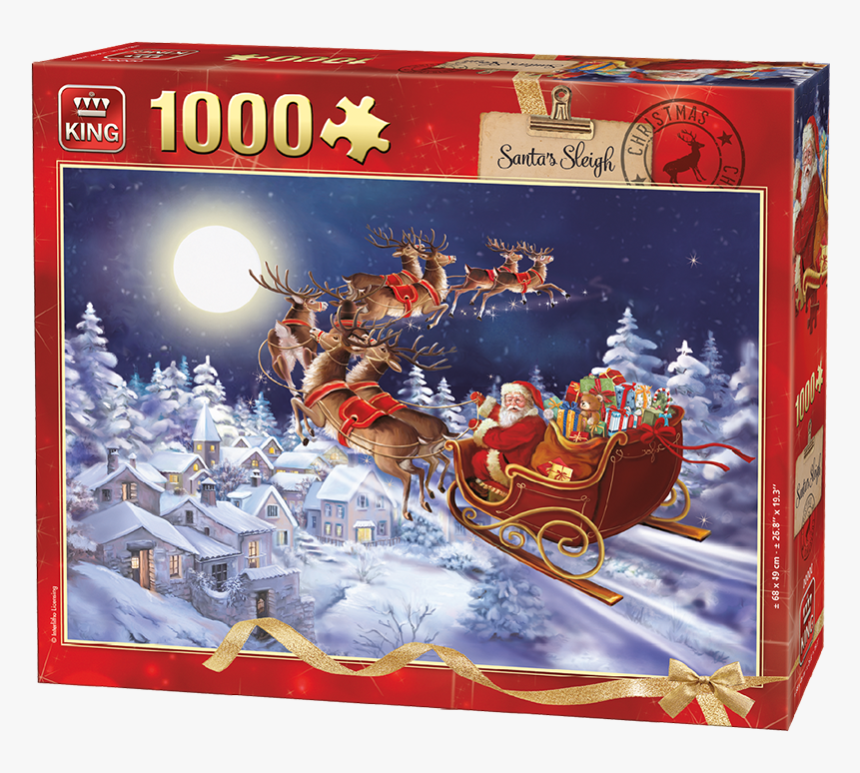 Santa's Sleigh Jigsaw Puzzle, HD Png Download, Free Download