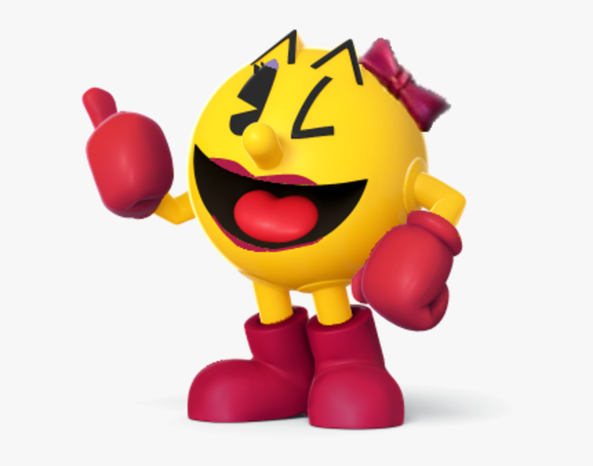 Pac Man Png -ms Pacman Png - Ms Pac Man Super Smash Bros, Transparent Png, Free Download