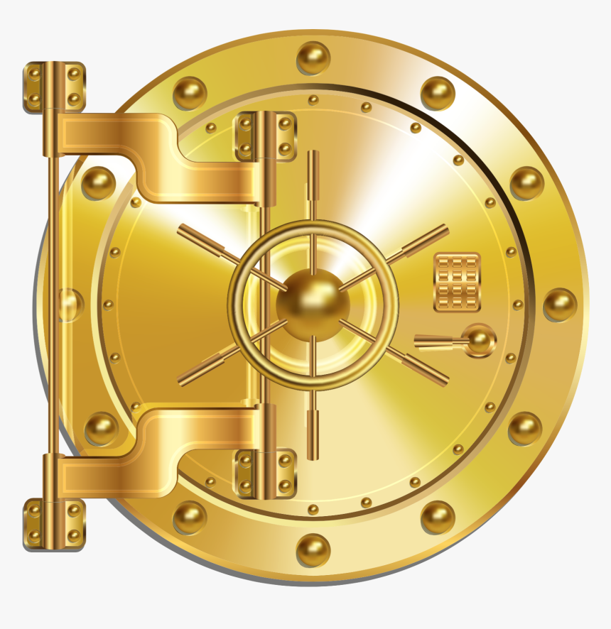 Image Of Golden Safe Door - Circle, HD Png Download, Free Download