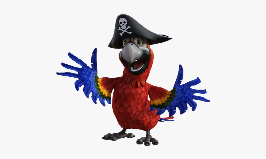 Parrot, Bird, Wings, Feathers, Exotic, Nature, Jungle - Talk Like A Pirate Day, HD Png Download, Free Download